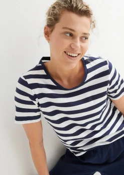 bonprix T-shirts col rond en coton|Femme Basiques|T-Shirts & Tops