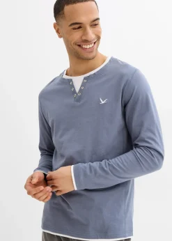 Homme bonprix T-Shirts & Polos|T-shirts manches longues, style 2en1