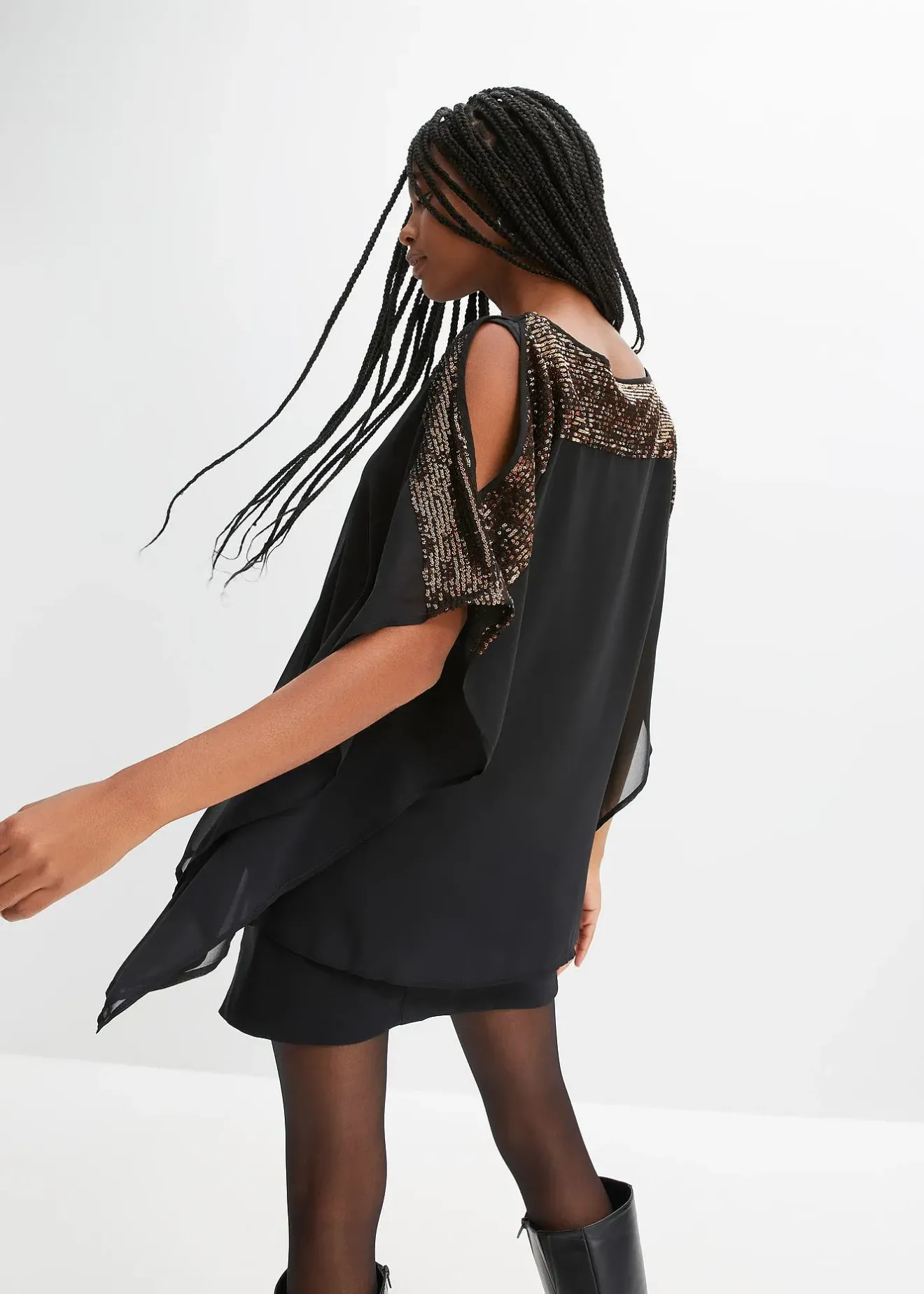 Femme bonprix Mode Festive|Chemisiers|Tunique à sequins