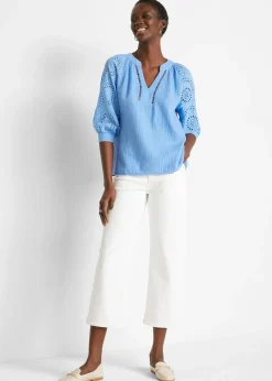 bonprix Tunique aérienne en gaze de coton|Femme Chemisiers