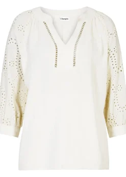 Femme bonprix Chemisiers|Tunique aérienne en gaze de coton