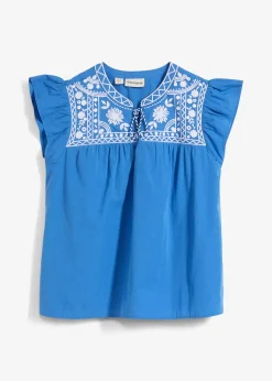 bonprix Tunique brodée avec de la soie|Femme Premium|Chemisiers