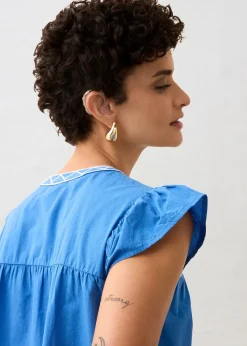 bonprix Tunique brodée avec de la soie|Femme Premium|Chemisiers