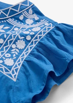 bonprix Tunique brodée avec de la soie|Femme Premium|Chemisiers