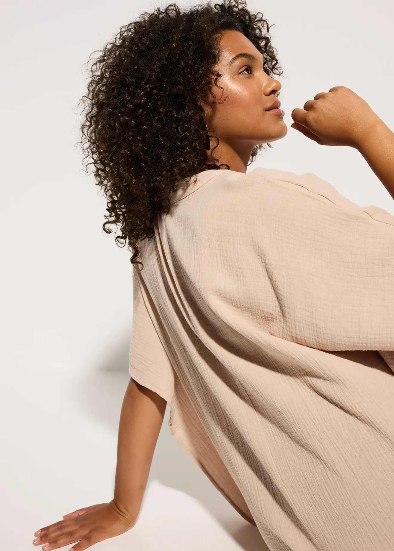 Femme bonprix Vêtements De Plage|Robes|Tunique de plage en gaze de coton