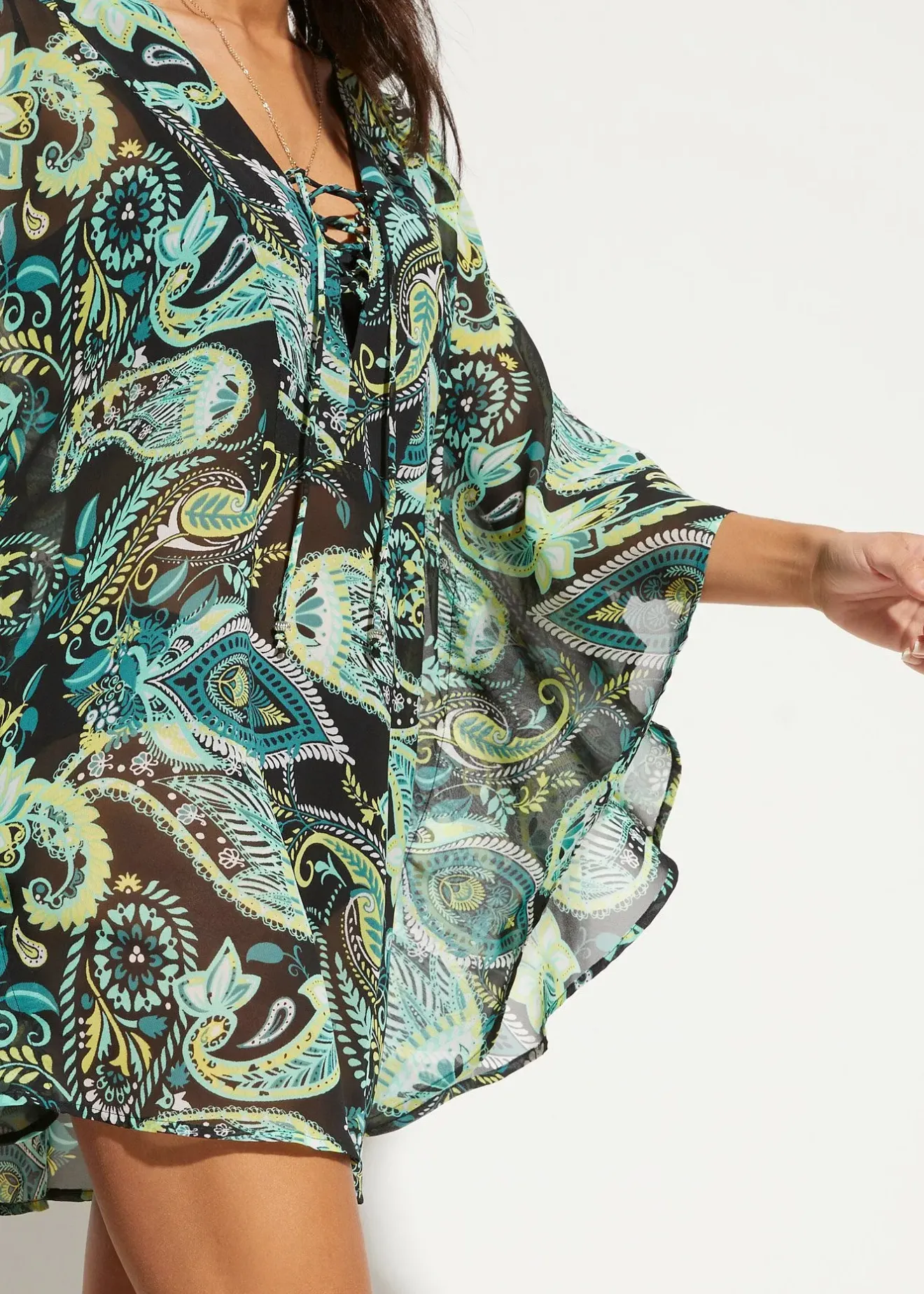 bonprix Tunique de plage en mousseline légère|Femme Vêtements De Plage|Robes