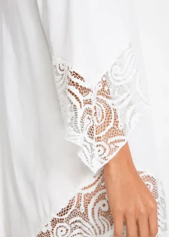 Femme bonprix Vêtements De Plage|Chemisiers|Tunique de plage longue à dentelle