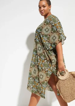 Femme bonprix Vêtements De Plage|Robes|Tunique de plage oversize en crêpe léger