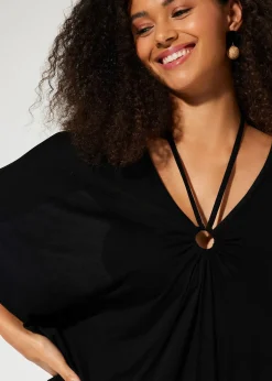 Femme bonprix Vêtements De Plage|Robes|Tunique de plage transparente en viscose