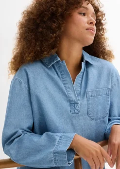 bonprix Tunique en jean|Femme Chemisiers