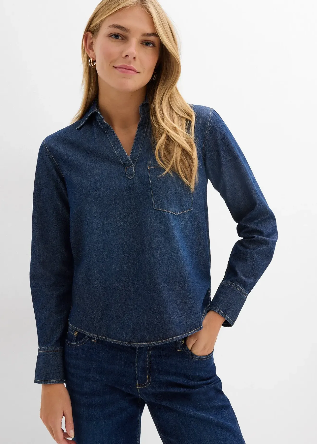 Femme bonprix Chemisiers|Tunique en jean