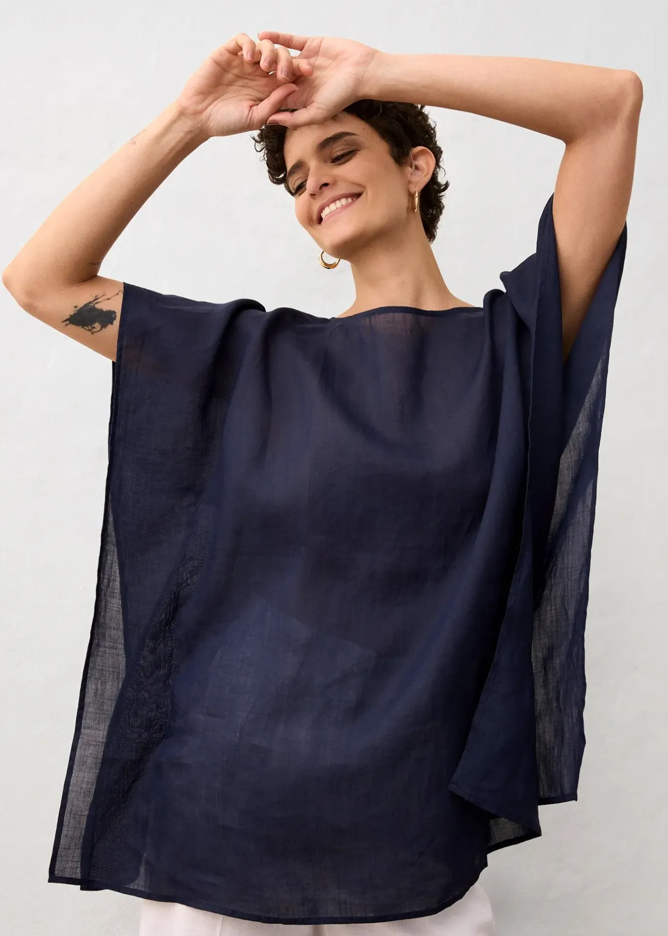 Femme bonprix Premium|Chemisiers|Tunique en ramie