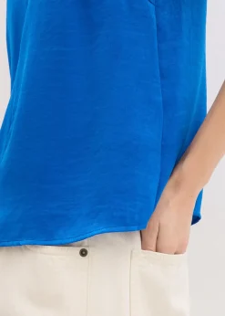 bonprix Tunique en satin fin|Femme Chemisiers