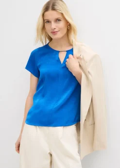 bonprix Tunique en satin fin|Femme Chemisiers