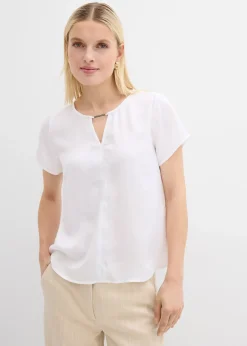 Femme bonprix Chemisiers|Tunique en satin fin