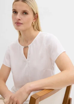 Femme bonprix Chemisiers|Tunique en satin fin