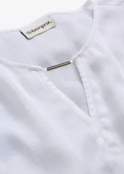 Femme bonprix Chemisiers|Tunique en satin fin