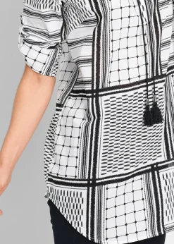 Femme bonprix Chemisiers|Tunique longue 100% coton