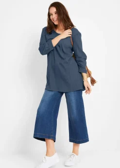 Femme bonprix Chemisiers|Tunique longue en coton