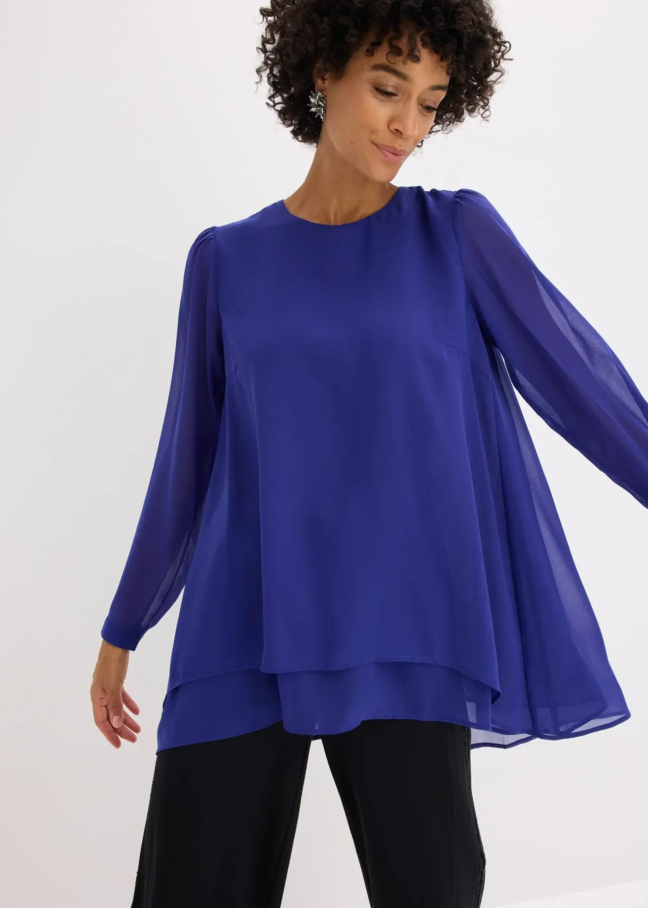 bonprix Tunique plus longue derrière|Femme Chemisiers