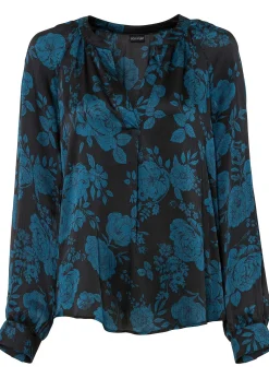 Femme bonprix Chemisiers|Tunique-blouse en crêpe léger