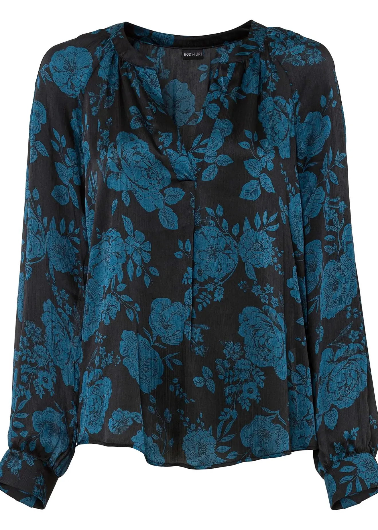 Femme bonprix Chemisiers|Tunique-blouse en crêpe léger