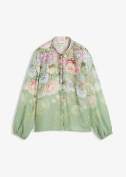 Femme bonprix Premium|Chemisiers|Tunique-blouse en ramie rafraîchissante