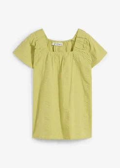 bonprix Tunique-blouse en seersucker coton|Femme Chemisiers