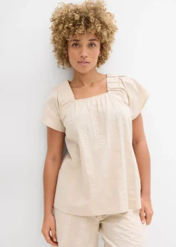 Femme bonprix Chemisiers|Tunique-blouse en seersucker coton
