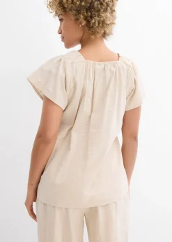 Femme bonprix Chemisiers|Tunique-blouse en seersucker coton