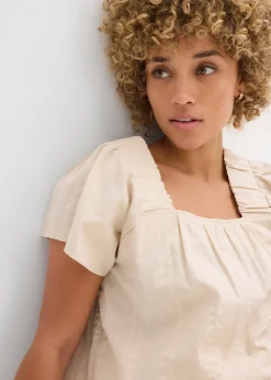 Femme bonprix Chemisiers|Tunique-blouse en seersucker coton