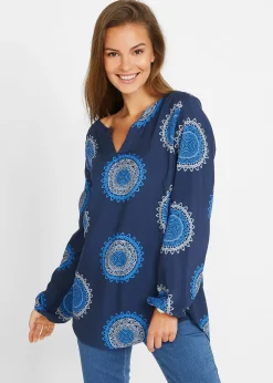 bonprix Tunique-blouse en viscose douce|Femme Chemisiers