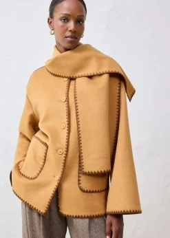 bonprix Veste à broderie décorative (ens. 2 pces avec écharpe)|Femme Premium|Vestes & Manteaux