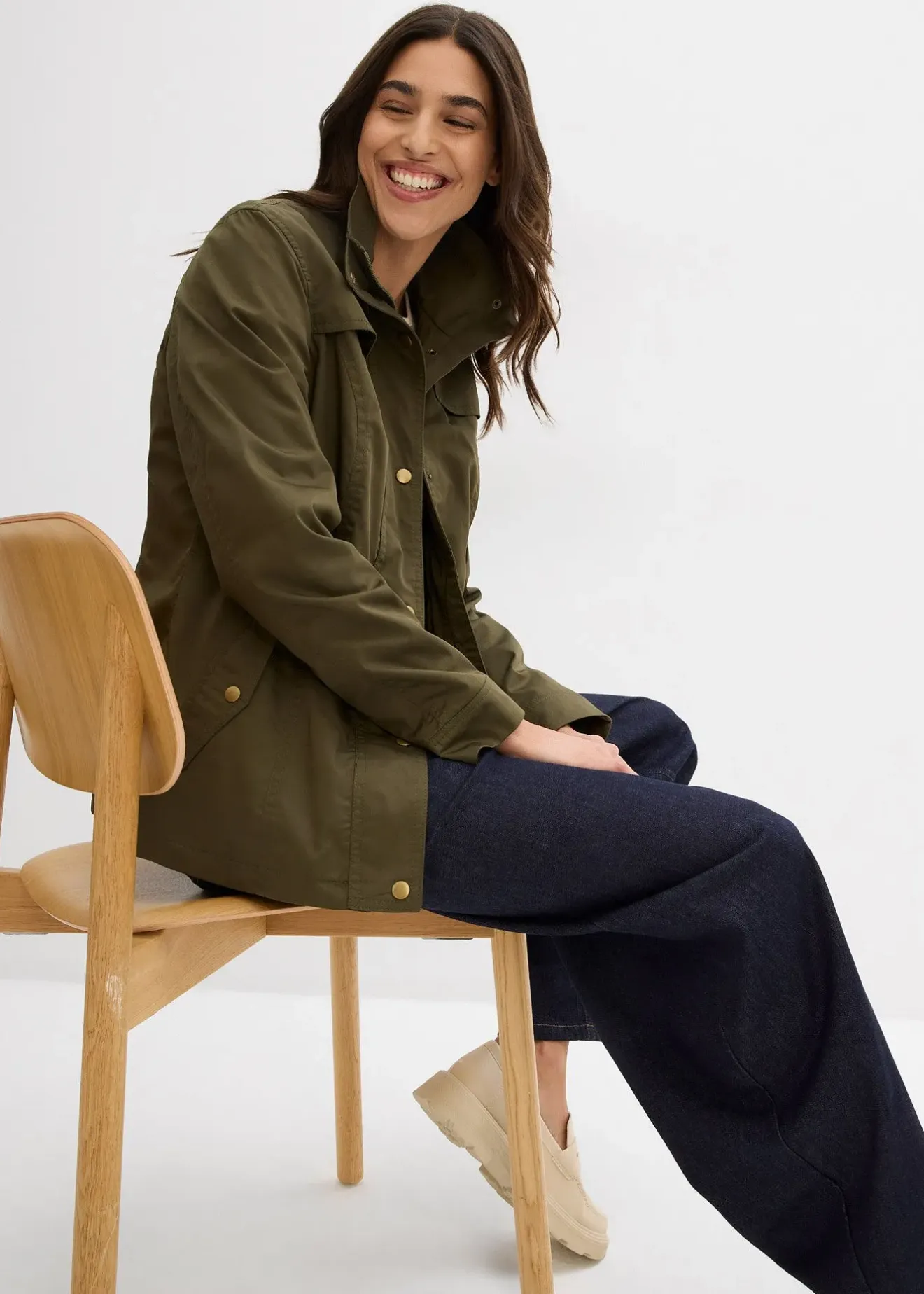 Femme bonprix Vestes & Manteaux|Veste à col montant