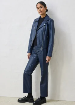 bonprix Veste biker en cuir nappa d’agneau|Femme Premium|Vestes & Manteaux