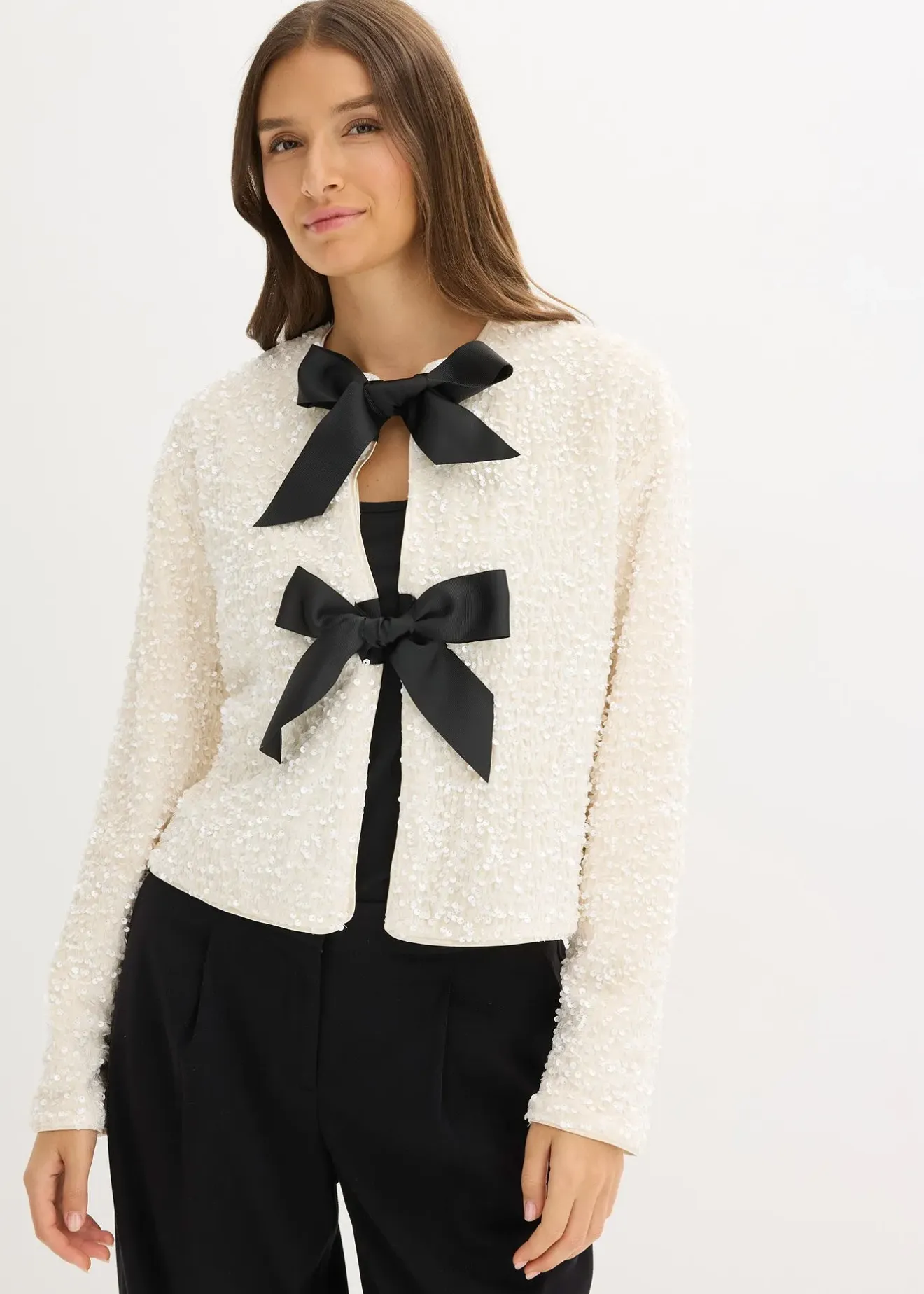 Femme bonprix Vestes & Manteaux|Veste courte à sequins