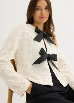 Femme bonprix Vestes & Manteaux|Veste courte à sequins