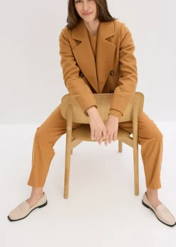 Femme bonprix Vestes & Manteaux|Veste courte aspect laine