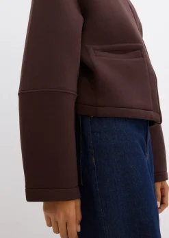 Femme bonprix Vestes & Manteaux|Veste courte en matière néoprène