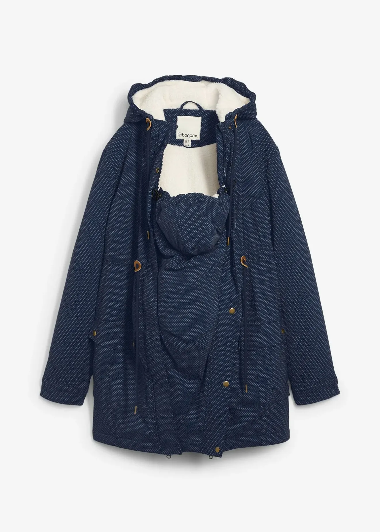 Femme bonprix Femme Enceinte|Veste de grossesse et de portage 3en1 avec doublure peluche