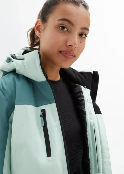 Femme bonprix Vêtements De Plein Air|Vêtements De Sport|Veste de ski imperméable avec fentes d’aération