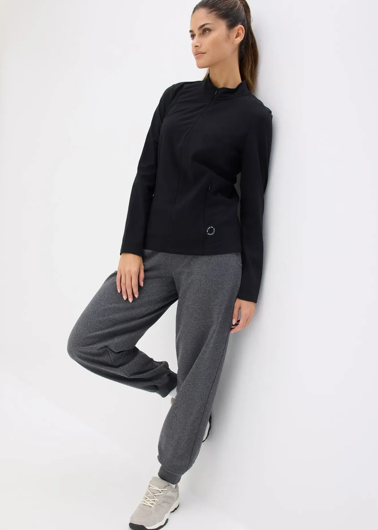 bonprix Veste de sport chaude à séchage rapide, demi-zip|Femme Vêtements Thermiques|Vêtements De Sport