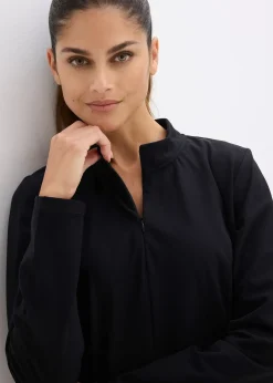 bonprix Veste de sport chaude à séchage rapide, demi-zip|Femme Vêtements Thermiques|Vêtements De Sport