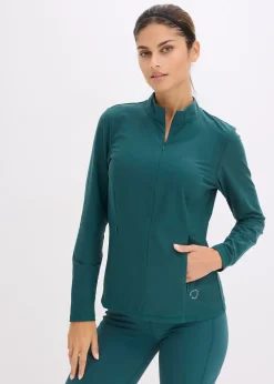 Femme bonprix Vêtements Thermiques|Vêtements De Sport|Veste de sport chaude à séchage rapide, demi-zip