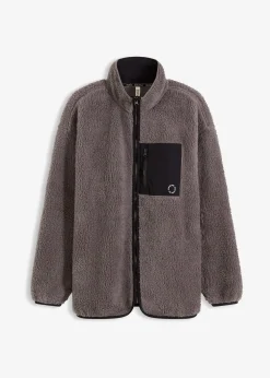 Femme bonprix Vêtements De Sport|Vestes & Manteaux|Veste de sport technique et oversize en polaire