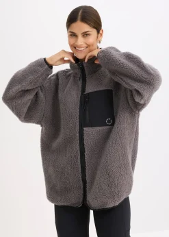 Femme bonprix Vêtements De Sport|Vestes & Manteaux|Veste de sport technique et oversize en polaire