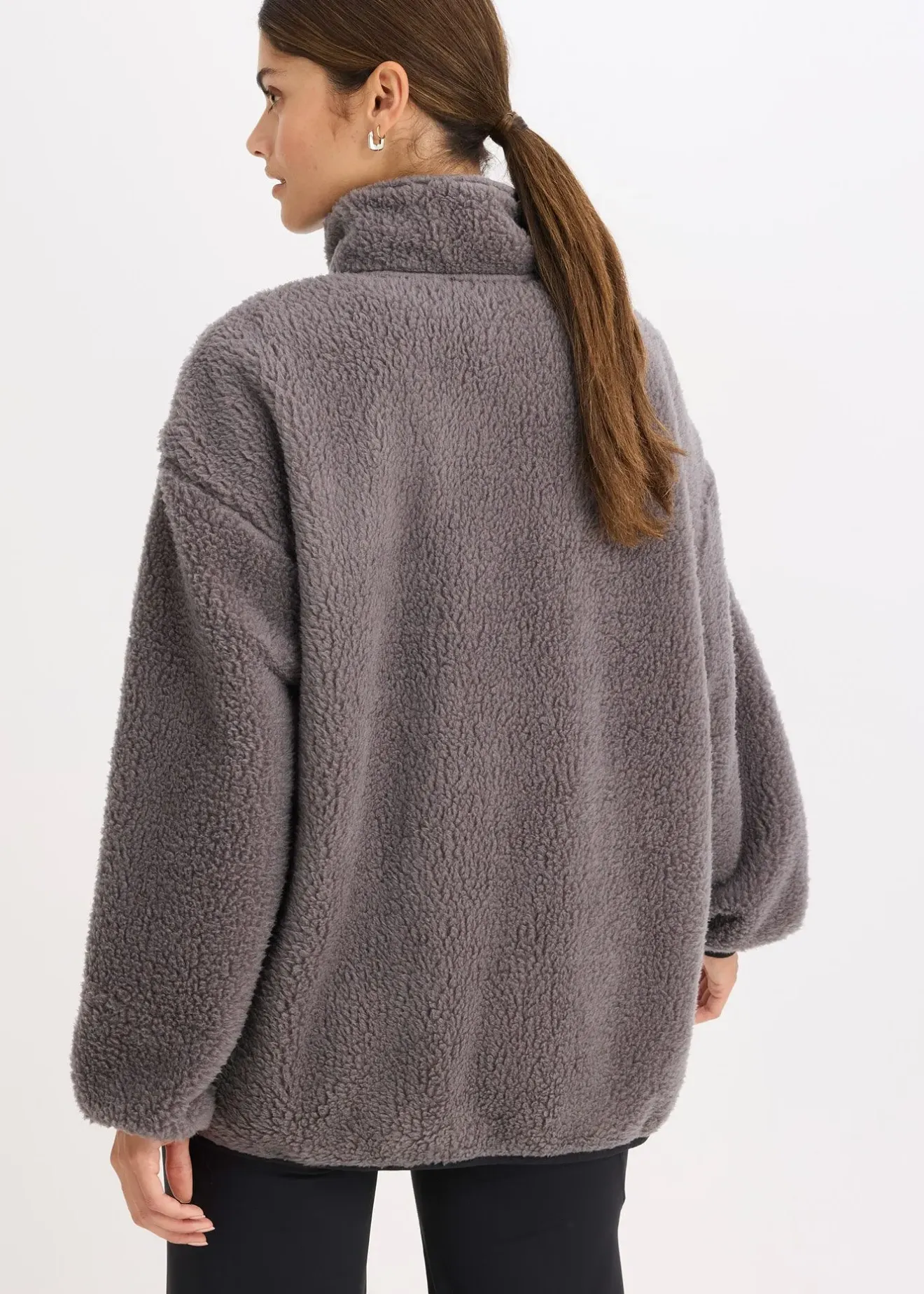 Femme bonprix Vêtements De Sport|Vestes & Manteaux|Veste de sport technique et oversize en polaire