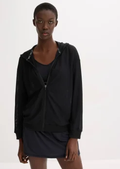 Femme bonprix Vêtements De Sport|Vestes & Manteaux|Veste de sport transparente en mesh, oversize