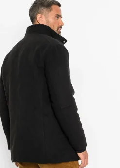 bonprix Veste d’hiver aspect laine avec empiècement coupe-vent|Homme Vêtements De Plein Air|Vestes