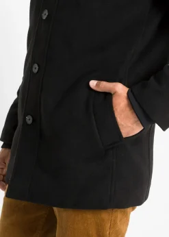 bonprix Veste d’hiver aspect laine avec empiècement coupe-vent|Homme Vêtements De Plein Air|Vestes